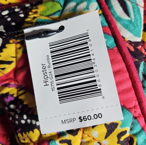 Vera Bradley Hipster Rumba Red Tropical Floral - Picture 3 of 7